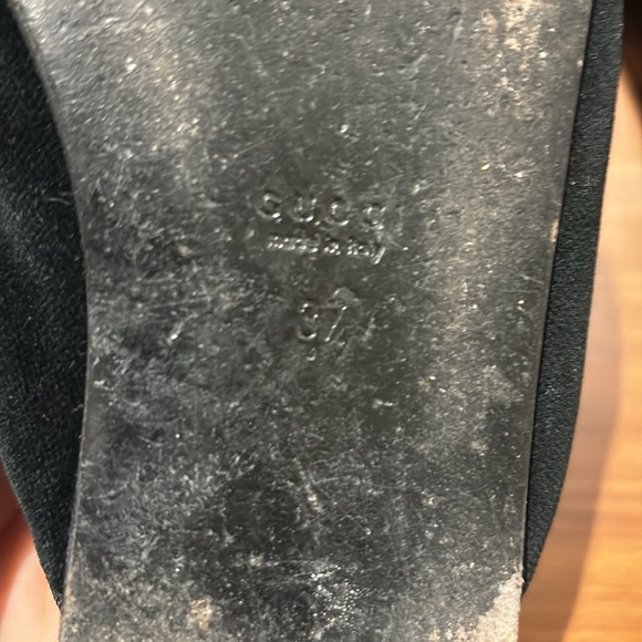 Gucci Silk Velour Slides - Picture 5 of 5